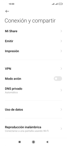 Pulsa Uso de datos.
