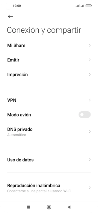 Pulsa Uso de datos.