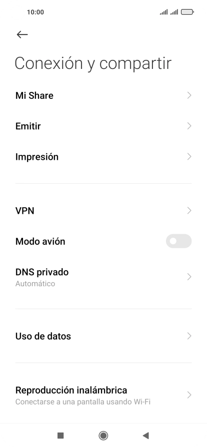 Pulsa Uso de datos.
