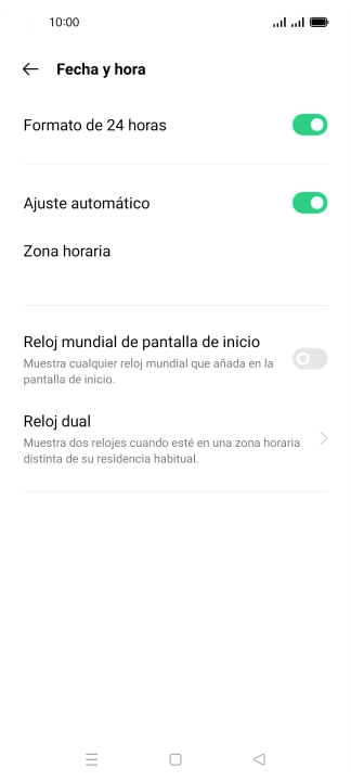 Pulsa la tecla de inicio para terminar y regresar a la pantalla de inicio.