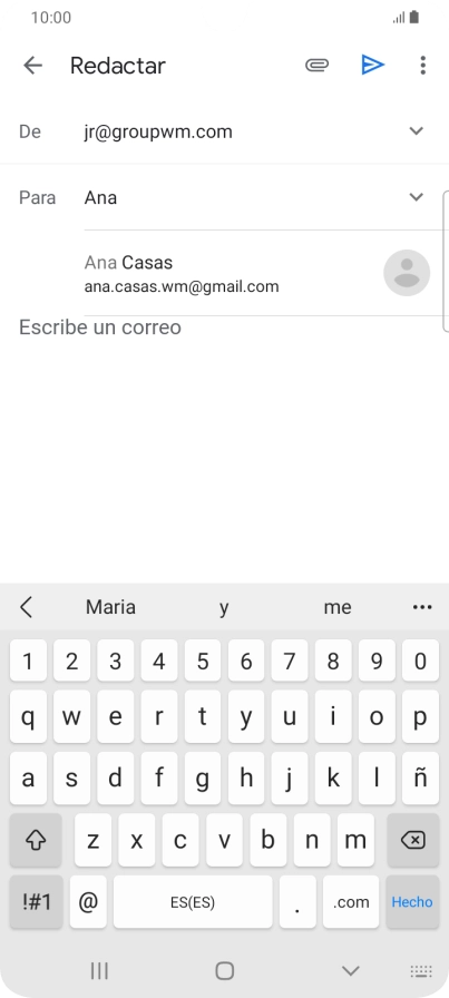 Pulsa el contacto deseado.