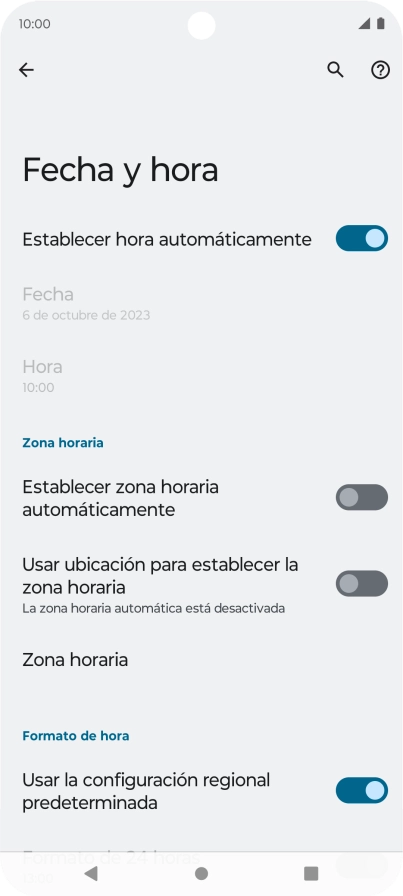 Pulsa el indicador junto a 