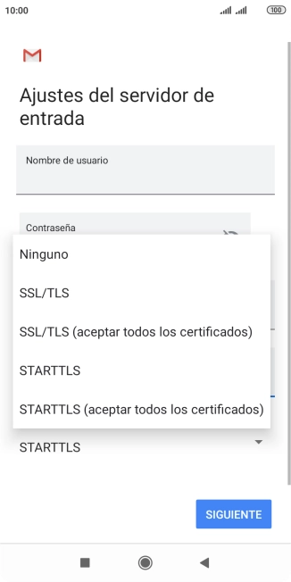 Pulsa Ninguno para desactivar la función.