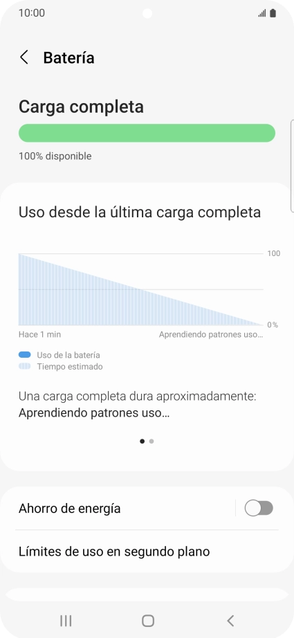 Pulsa Ahorro de energía.