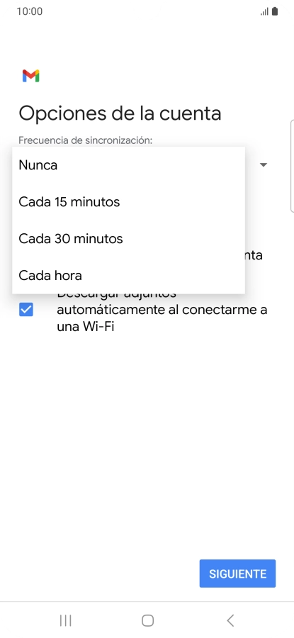 Pulsa el ajuste deseado.