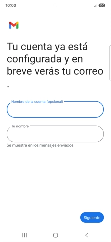 Pulsa Tu nombre e introduce el nombre del remitente.