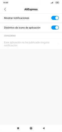 Pulsa el indicador junto a 