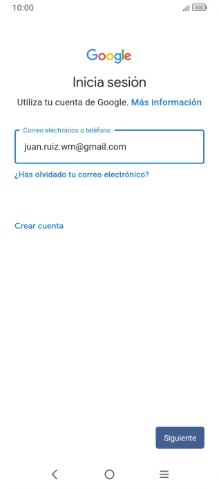 Pulsa Siguiente.