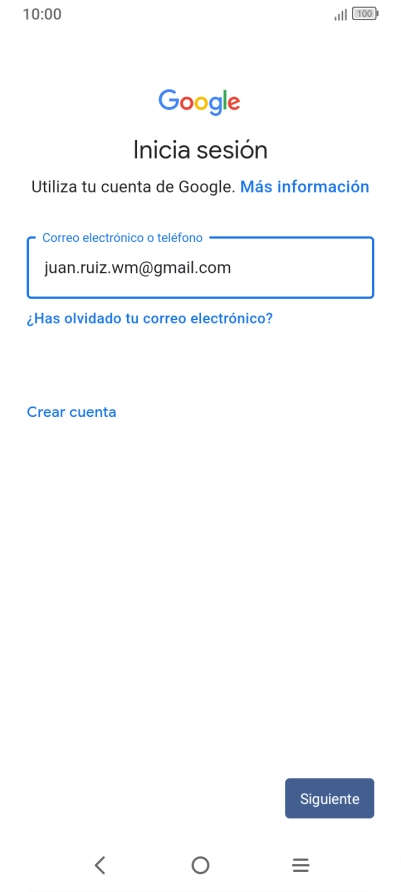 Pulsa Siguiente.