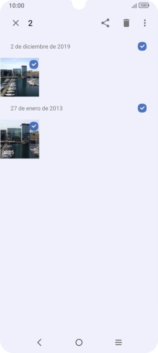 Pulsa el icono de compartir.
