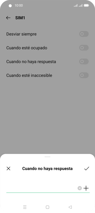 Introduce +34600132000 y pulsa el icono de aceptar.