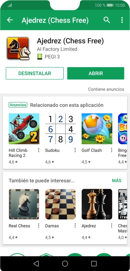 Pulsa la tecla de inicio para terminar y regresar a la pantalla de inicio.