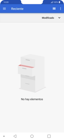 Desliza el dedo hacia la derecha desde la parte izquierda de la pantalla.