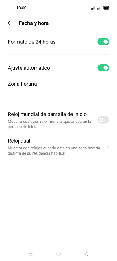 Pulsa la tecla de inicio para terminar y regresar a la pantalla de inicio.