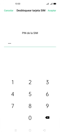 Introduce tu código PIN y pulsa Aceptar.