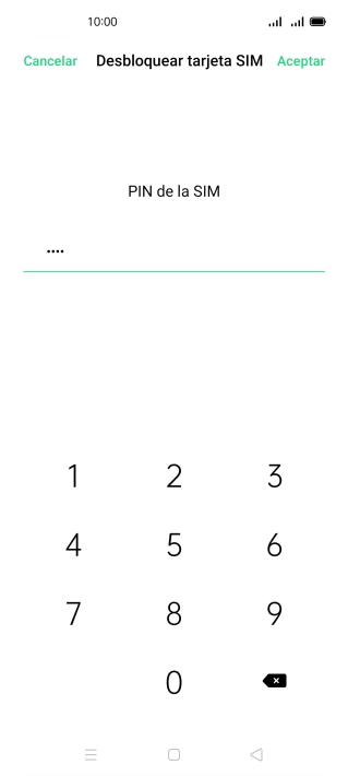 Introduce tu código PIN y pulsa Aceptar.