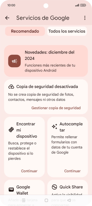 Pulsa Encontrar mi dispositivo.
