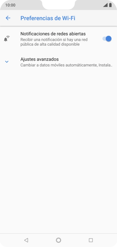 Pulsa Ajustes avanzados.