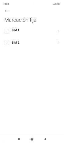 Pulsa la tarjeta SIM deseada.