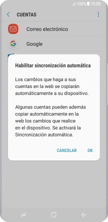 Pulsa OK para activar la función.