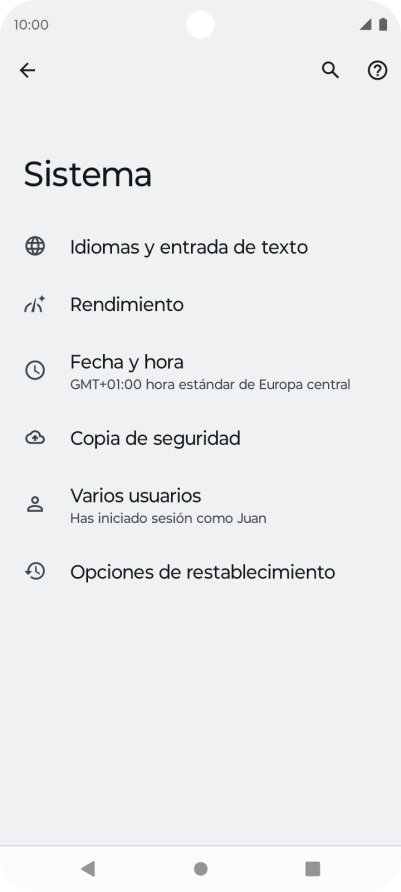 Pulsa Opciones de restablecimiento.