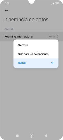 Pulsa el ajuste deseado para activar o desactivar la función.