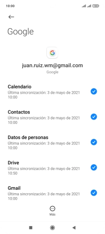 Pulsa la tecla de inicio para terminar y regresar a la pantalla de inicio.