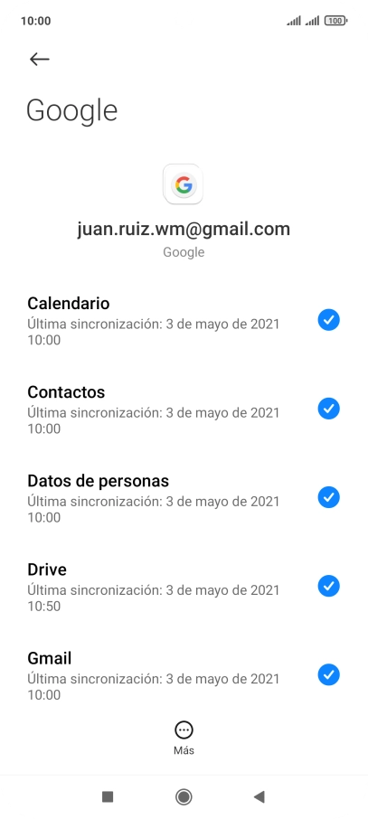 Pulsa la tecla de inicio para terminar y regresar a la pantalla de inicio.
