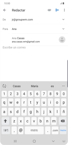 Pulsa el contacto deseado.