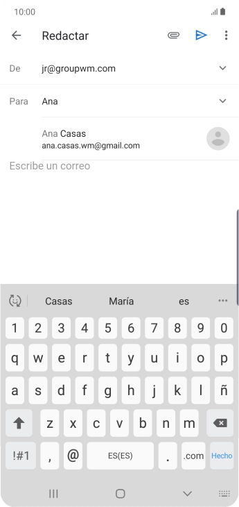 Pulsa el contacto deseado.