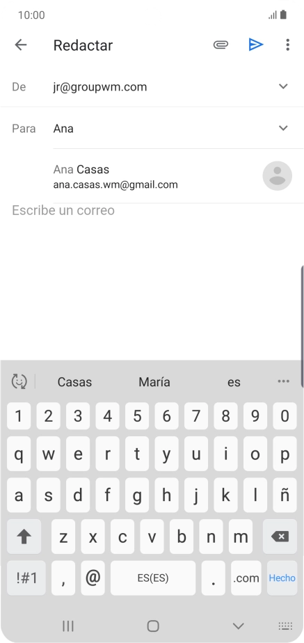 Pulsa el contacto deseado.