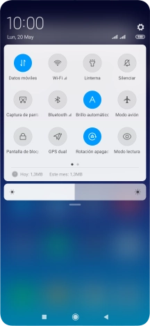 Pulsa Modo avión para activar o desactivar la función.