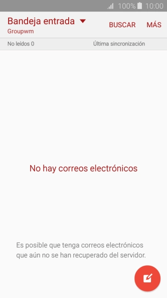 Pulsa el icono de nuevo correo electrónico.