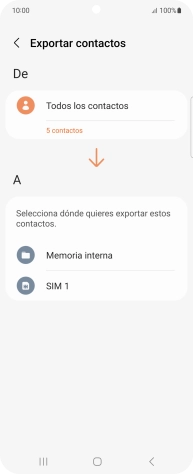 Pulsa el nombre de la tarjeta SIM.
