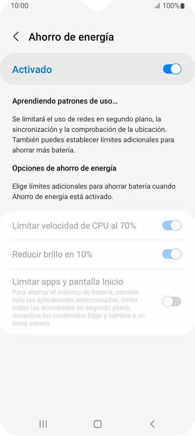 Pulsa la tecla de inicio para terminar y regresar a la pantalla de inicio.