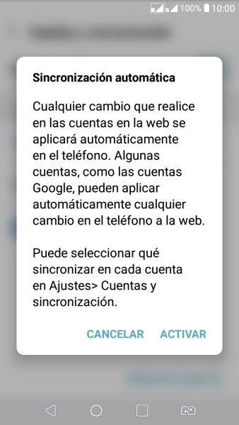 Si activas la función, pulsa ACTIVAR.