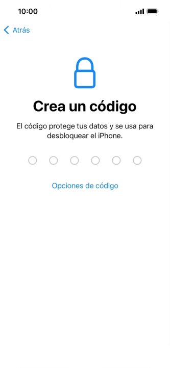 Pulsa Opciones de código.