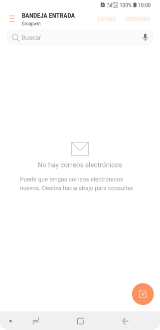 Desliza el dedo hacia la derecha desde la parte izquierda de la pantalla.
