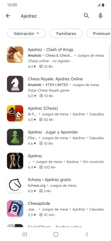 Pulsa la app deseada.