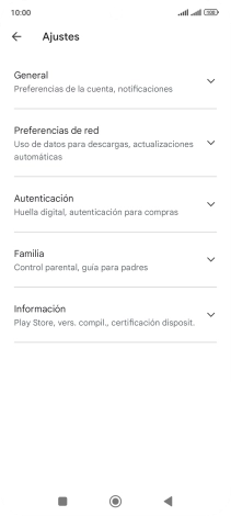 Pulsa Preferencias de red.