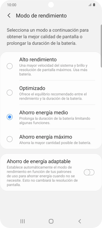 Pulsa la tecla de inicio para terminar y regresar a la pantalla de inicio.