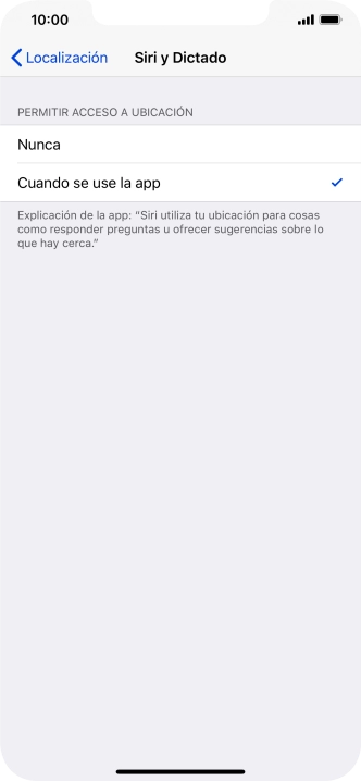 Pulsa el ajuste deseado para activar o desactivar la función.