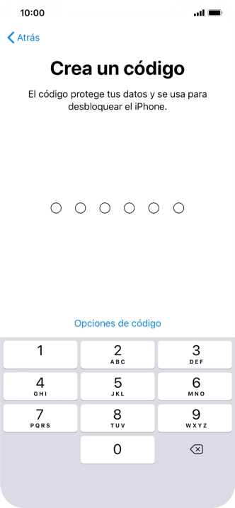 Pulsa Opciones de código.