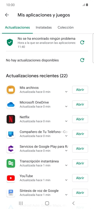 Pulsa Instaladas.