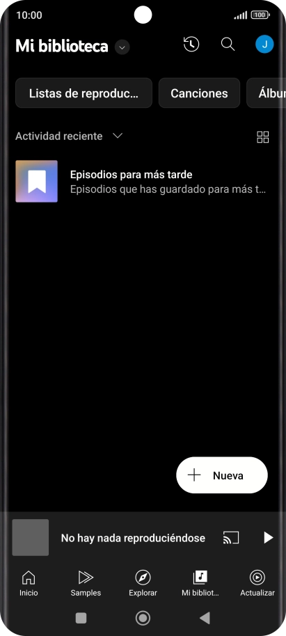 Pulsa la lista desplegable.