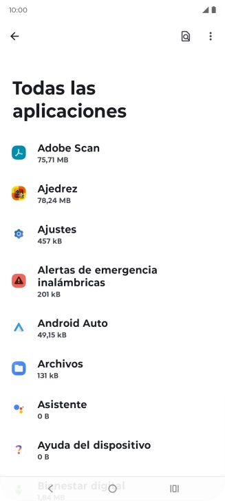Pulsa la app deseada.