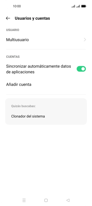 Pulsa Añadir cuenta.
