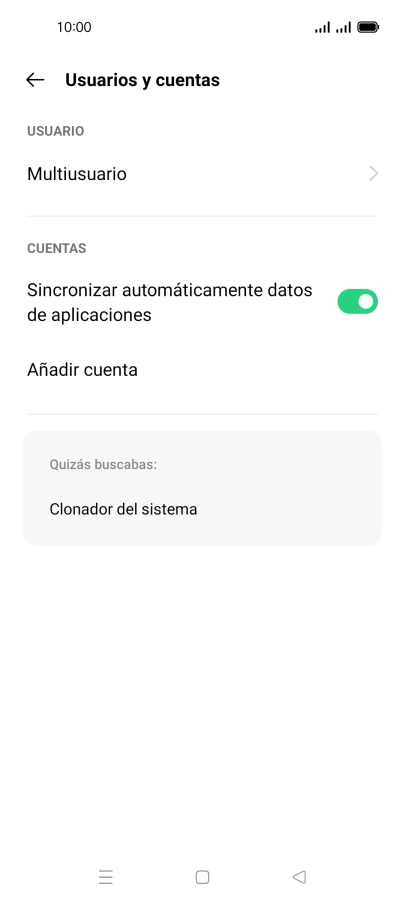 Pulsa Añadir cuenta.