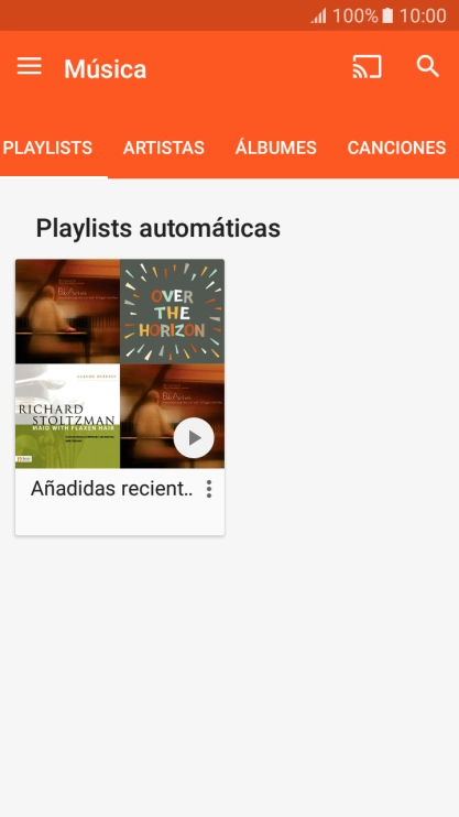 Pulsa la categoría deseada.