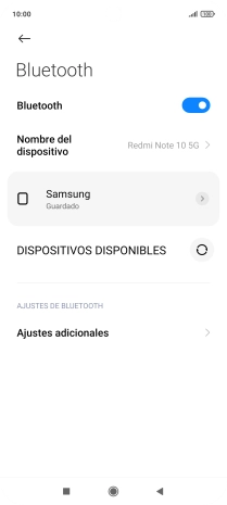 Pulsa la tecla de inicio para terminar y regresar a la pantalla de inicio.